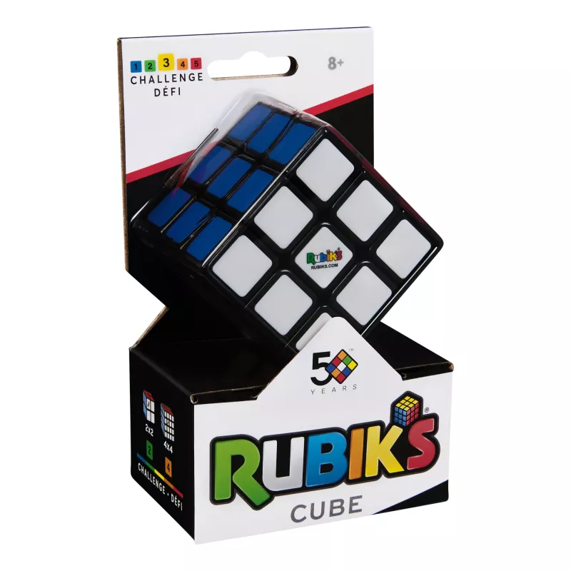 Rubiko kubas 3x3 originalus – Spin Master klasikinis galvosūkis, rekomenduojamas nuo 8 metų