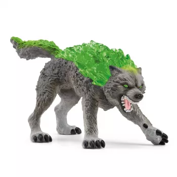Figūrėlė Schleich ELDRADOR CREATURES Granite Wolf model 70153, 7+, žalia/pilka