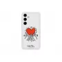 Apsauginis TPU dėklas Samsung Galaxy S24+ — Suit Case White, Red Transparent, 6,7 col.