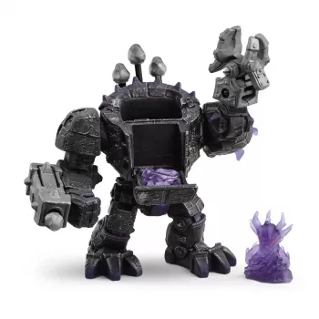Schleich ELDRADOR CREATURES Šešėlio Valdovas Robotas su Maža Būtybe Juodas