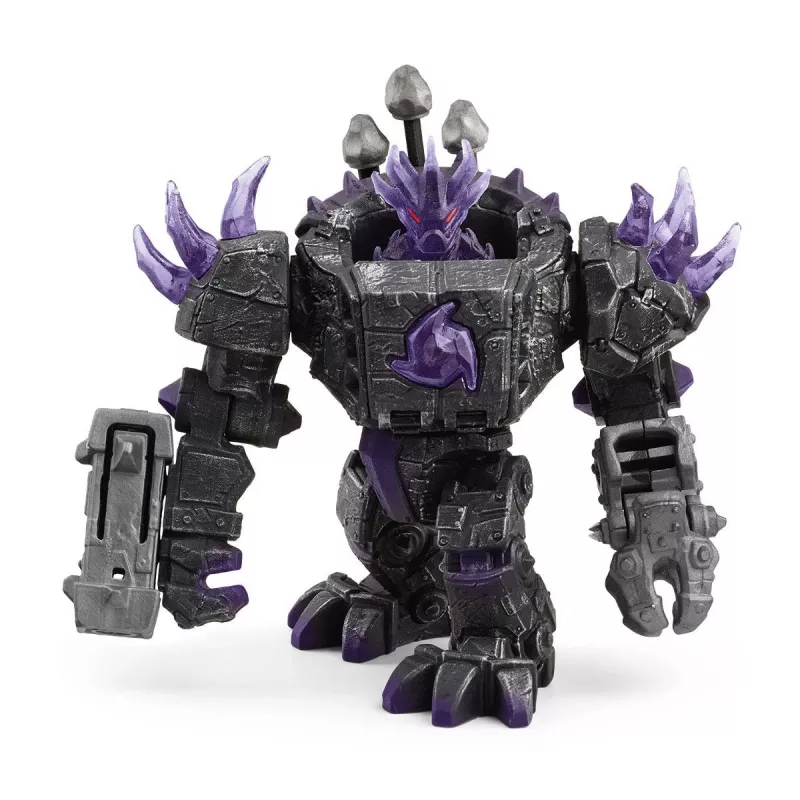 Schleich ELDRADOR CREATURES Šešėlio Valdovas Robotas su Maža Būtybe Juodas