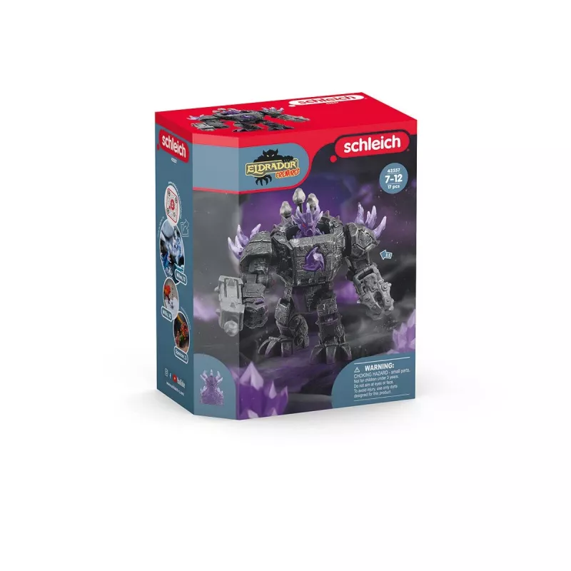 Schleich ELDRADOR CREATURES Šešėlio Valdovas Robotas su Maža Būtybe Juodas