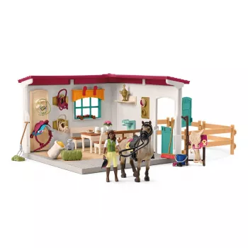 schleich HORSE CLUB Priedas prie arklidės – priežiūros kambarys, 5+ metų, įvairiaspalvis, plastikas