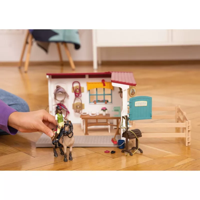 schleich HORSE CLUB Priedas prie arklidės – priežiūros kambarys, 5+ metų, įvairiaspalvis, plastikas