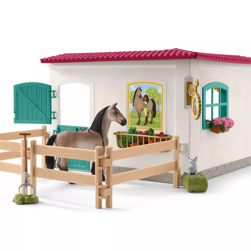 schleich HORSE CLUB Priedas prie arklidės – priežiūros kambarys, 5+ metų, įvairiaspalvis, plastikas