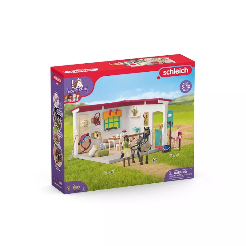 schleich HORSE CLUB Priedas prie arklidės – priežiūros kambarys, 5+ metų, įvairiaspalvis, plastikas