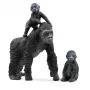 Schleich WILD LIFE Gorillų šeima, 3 m., Džiunglės, Laukiniai gyvūnai / nuotykių žaislai, Juoda, Pilka