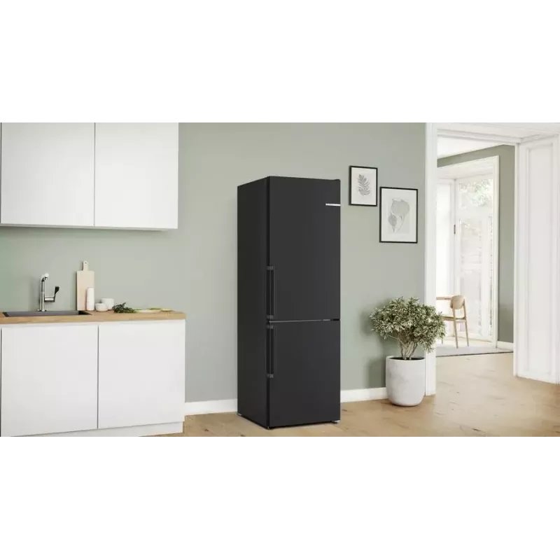 Bosch Serie 4 KGN36VXCT šaldytuvas-šaldiklis 321 L nerūdijančio plieno