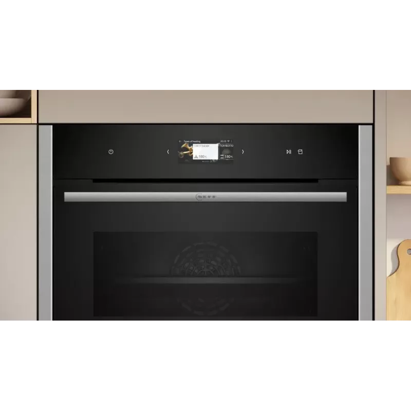 Neff C24FS31N0 garinė orkaitė vidutinė juoda, nerūdijantis plienas, jutiklinė