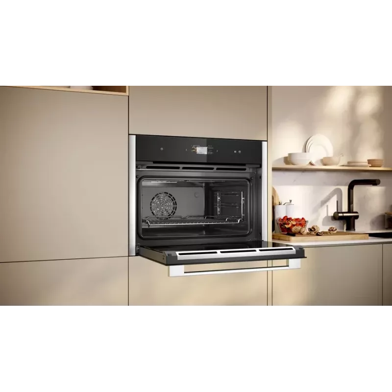 Neff C24FS31N0 garinė orkaitė vidutinė juoda, nerūdijantis plienas, jutiklinė