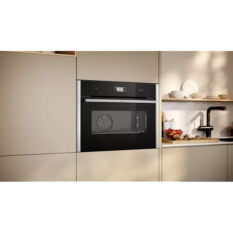 Neff C24FS31N0 garinė orkaitė vidutinė juoda, nerūdijantis plienas, jutiklinė