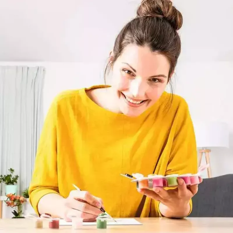 Piešimo rinkinys Ravensburger CreArt – Egzotiniai augalai (modelis 23729) spalvinimo pagal skaičius rinkinys