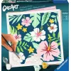 Piešimo rinkinys Ravensburger CreArt – Egzotiniai augalai (modelis 23729) spalvinimo pagal skaičius rinkinys