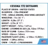 Konstruktorius Cobi Cessna 172 Skyhawk White statybinis rinkinys
