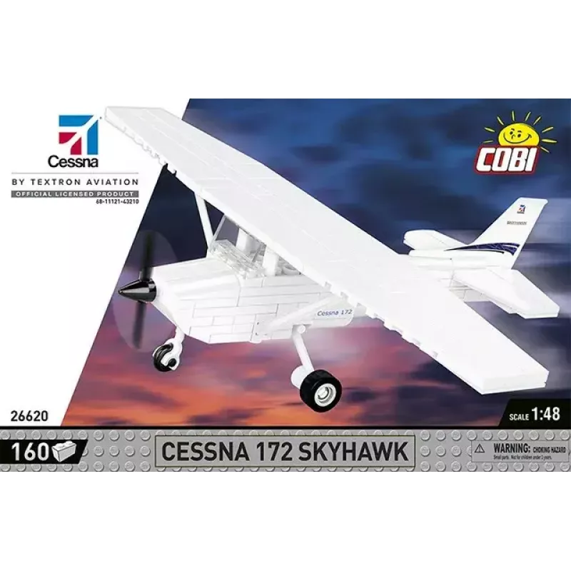 Konstruktorius Cobi Cessna 172 Skyhawk White statybinis rinkinys