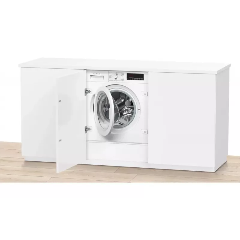 Bosch Serie 8 WIW28443 įmontuojama skalbyklė, 8 kg, 1400 aps./min., balta