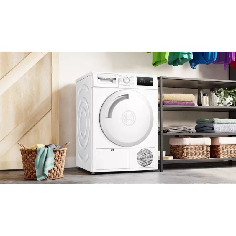 Bosch Serie 4 WTH83003 džiovinimo mašina Laisvai pastatoma Priekinis pakrovimas 7 kg Balta