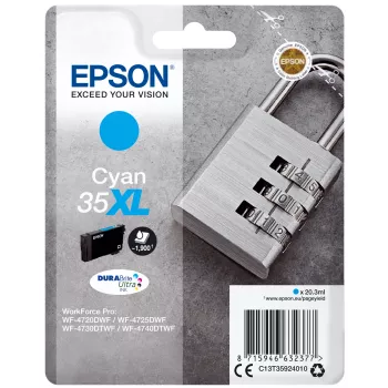 Kasetė Epson Padlock Singlepack Cyan 35XL DURABrite Ultra rašalas