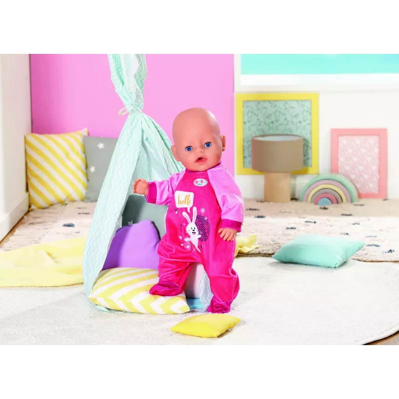 Lėlės kombinezonas BABY born 832646 – sulankstomas drabužėlis, rekomenduojamas nuo 3 metų