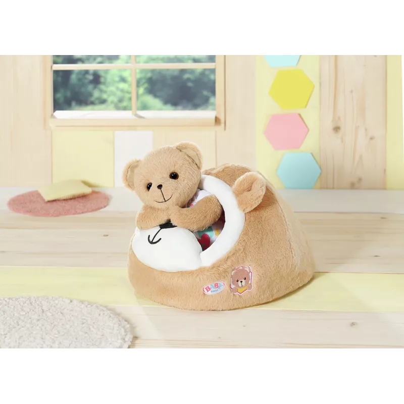 Minkštas meškos urvas ZAPF creation BABY born – pliušinis žaislinis priedas lėlėms