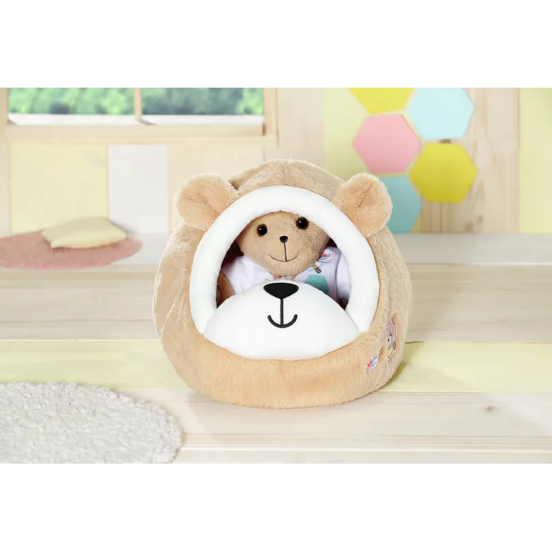 Minkštas meškos urvas ZAPF creation BABY born – pliušinis žaislinis priedas lėlėms