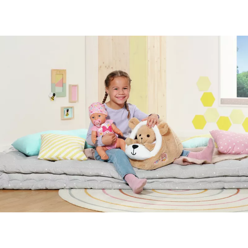 Minkštas meškos urvas ZAPF creation BABY born – pliušinis žaislinis priedas lėlėms