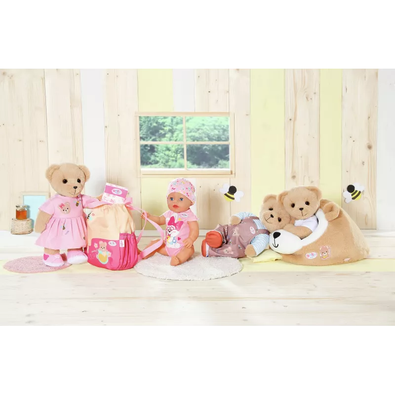 Minkštas meškos urvas ZAPF creation BABY born – pliušinis žaislinis priedas lėlėms