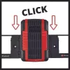 Einhell PXC akumuliatoriaus laikiklis, juodas, tinka Power X-Change 18 V baterijoms