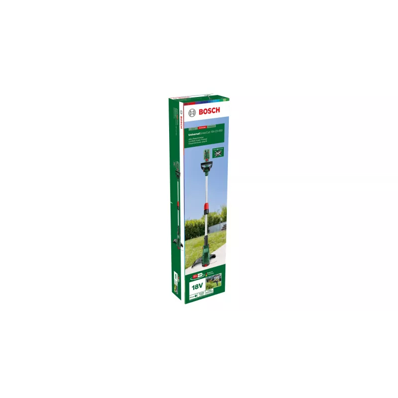 Bosch UniversalGrassCut 18V-26-500 26 cm akumuliatorinis žoliapjovė, juoda, žalia