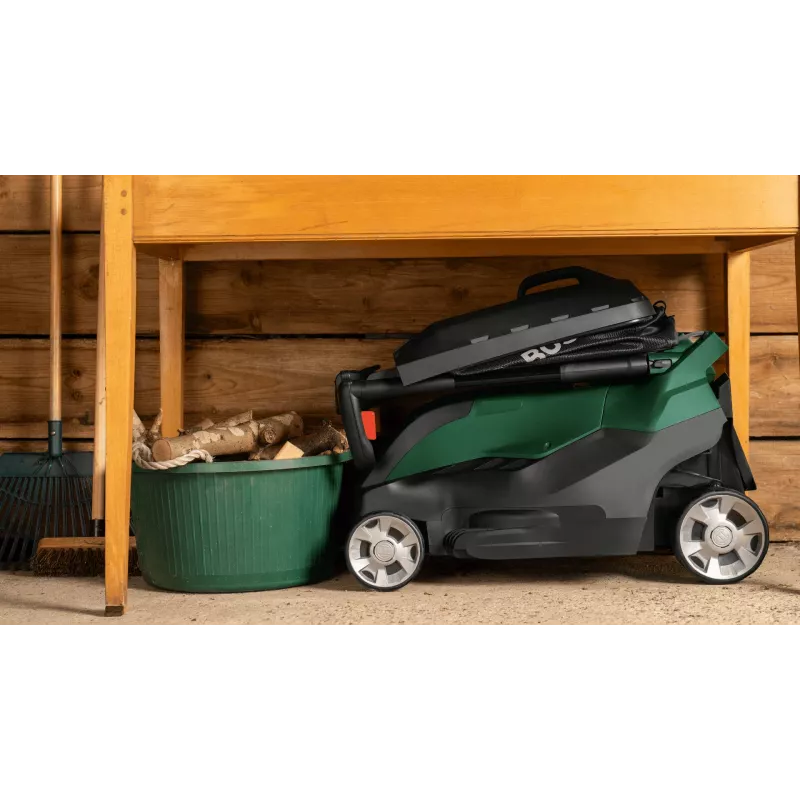 Elektrinė vejapjovė Bosch AdvancedRotak 40-650 — 1800 W, 40 cm pjovimo plotis, žalia/juoda