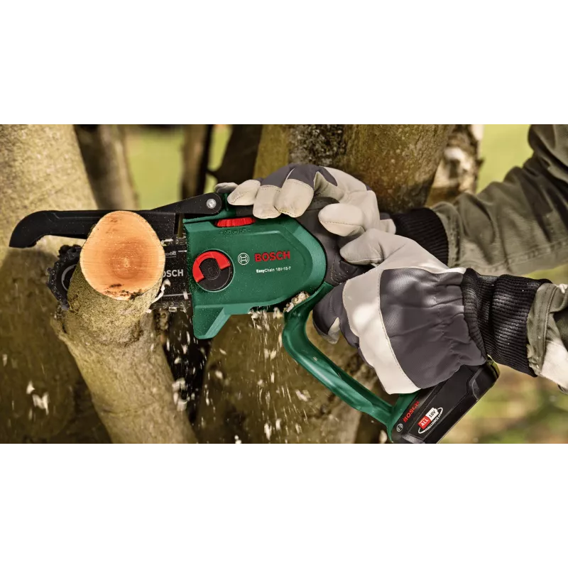 Bosch EasyChain 18V-15-7 grandininis pjūklas (juoda, žalia)