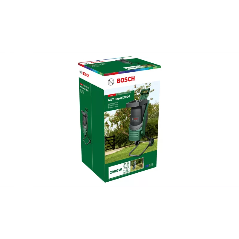 Bosch AXT RAPID 2000 sodo smulkintuvas 2000 W peilių sistema