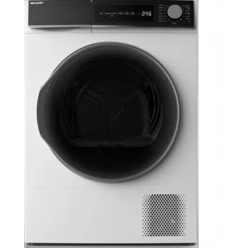 Sharp KD-NHH8S8GW3 džiovinimo mašina Laisvai pastatoma Priekinė pakrova 8 kg Balta