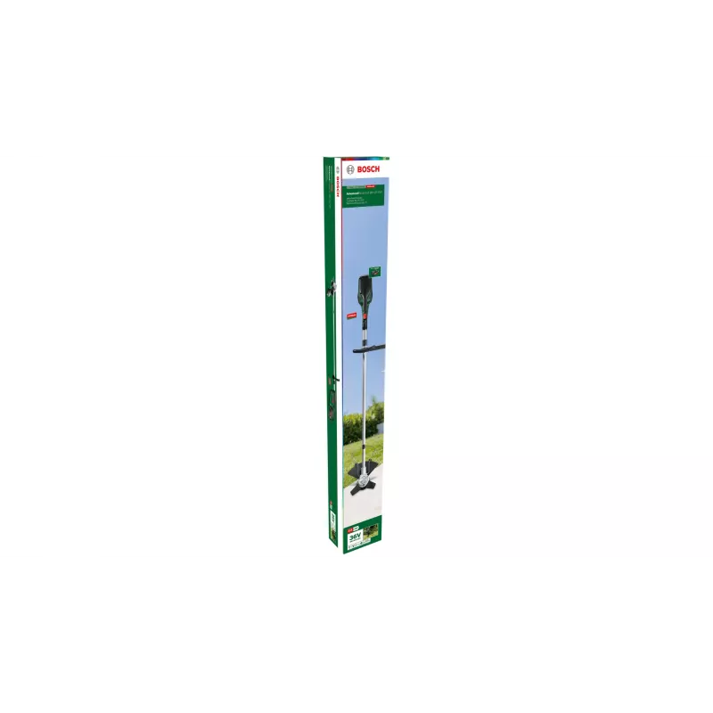 Belaidės žoliapjovės žirklės Bosch BrushCut 36 V Li-Ion, 2,4 mm, žalia