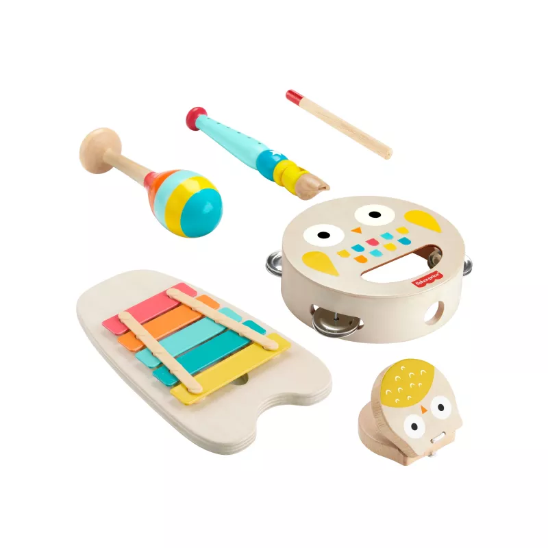 Mattel muzikos dovanų rinkinys su mediniais instrumentais mažiems vaikams