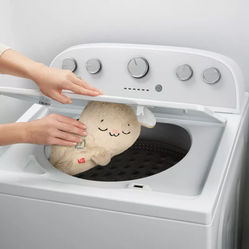 Fisher-Price Soothe & Settle Bunny – minkštas zuikis su garsais ir judesiu