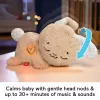 Fisher-Price Soothe & Settle Bunny – minkštas zuikis su garsais ir judesiu