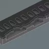 Veržliarakčių rinkinys Wera 05150110001 37 dalių plieninis reketinis komplektas juoda žalia