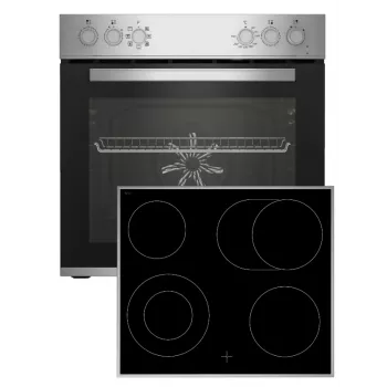 Beko BBUE12020X – komplektas su keramine kaitlente ir elektrine orkaite