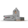 Lindy USB prievadų užraktų rinkinys 4 vnt., oranžinė spalva