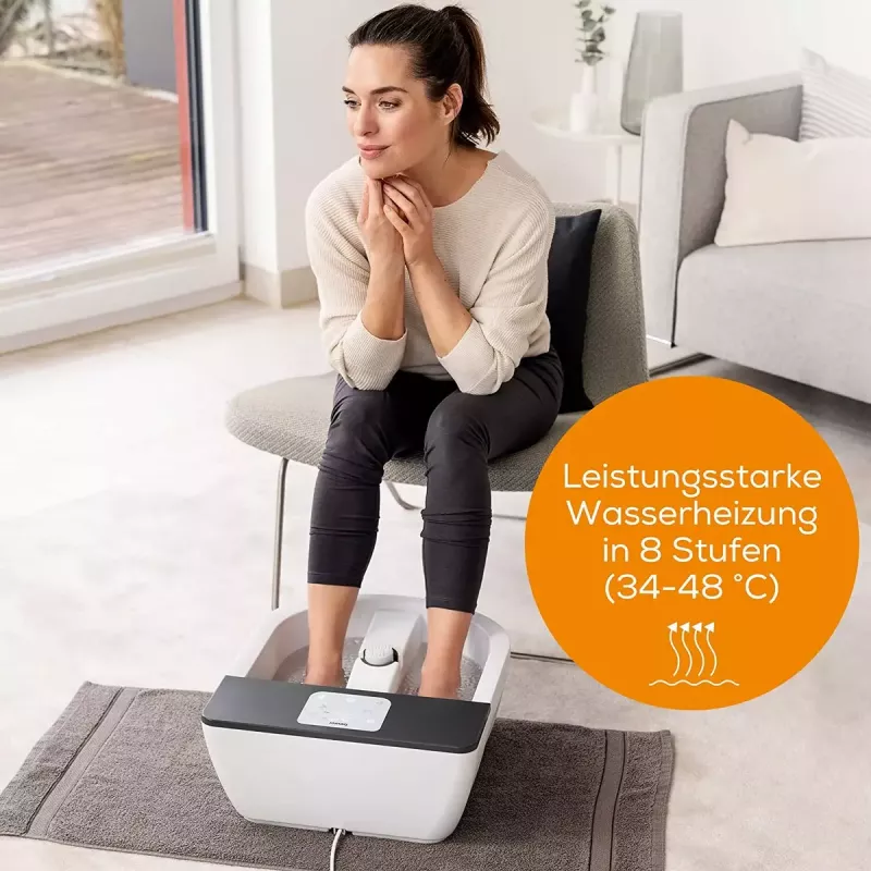 Pėdų vonelė Beurer FB 60 – elektrinė pėdų vonia, balta/pilka