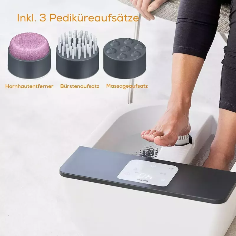 Pėdų vonelė Beurer FB 60 – elektrinė pėdų vonia, balta/pilka