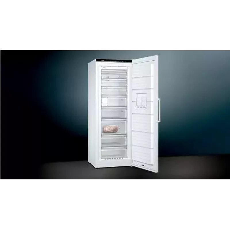 Siemens iQ500 GS58NAWDV šaldiklis Stalviršinis šaldiklis Laisvai pastatomas 366 L Baltas