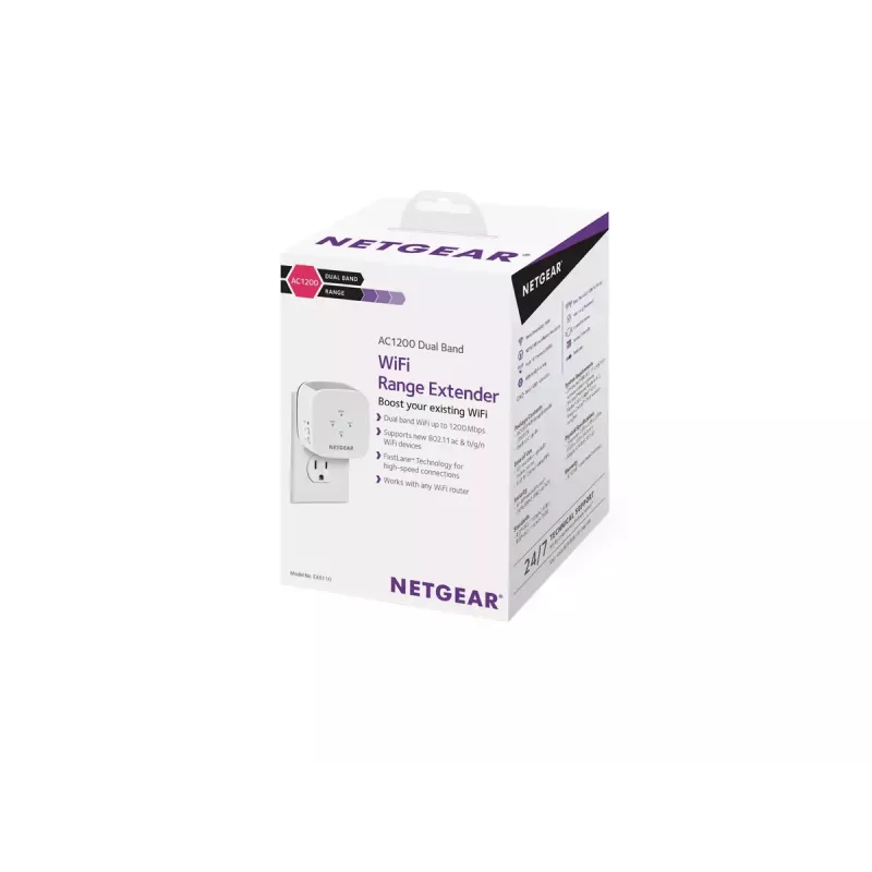 NETGEAR EX6110 WiFi stiprintuvas AC1200 Dual Band baltas