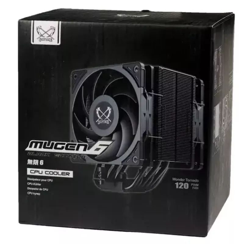 Aušintuvas procesoriui Scythe Mugen 6 Dual Fan Black Edition 12 cm 300-2000 RPM