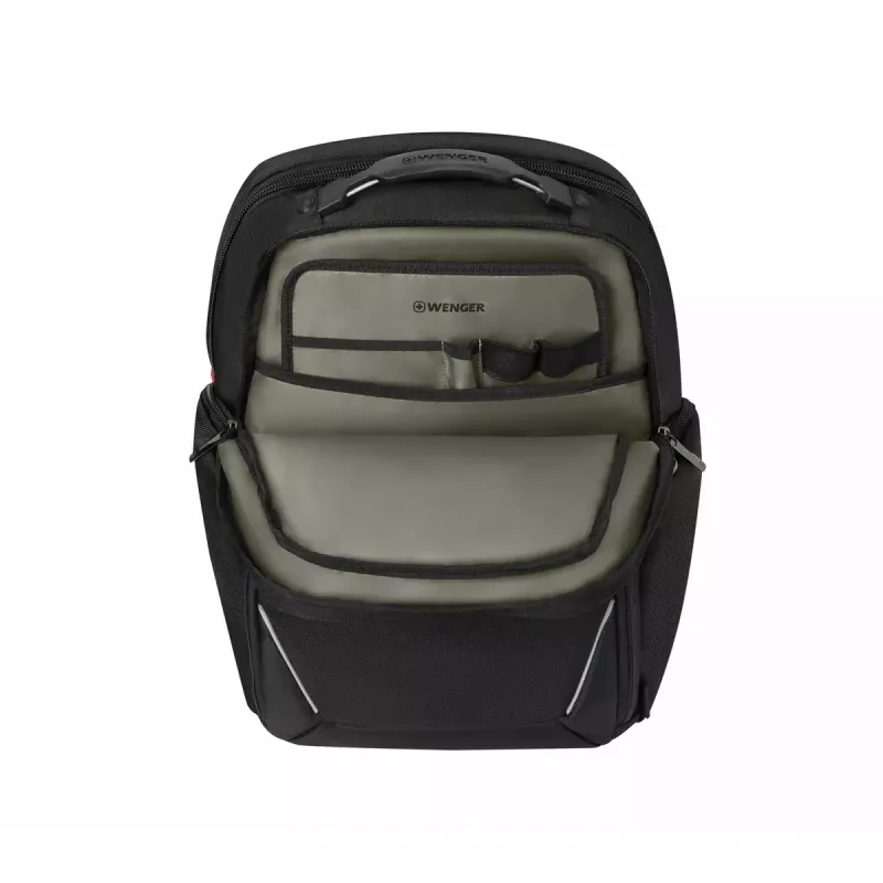 Kuprinė Wenger SwissGear Meteor juoda, 17 colių, iš perdirbto PET