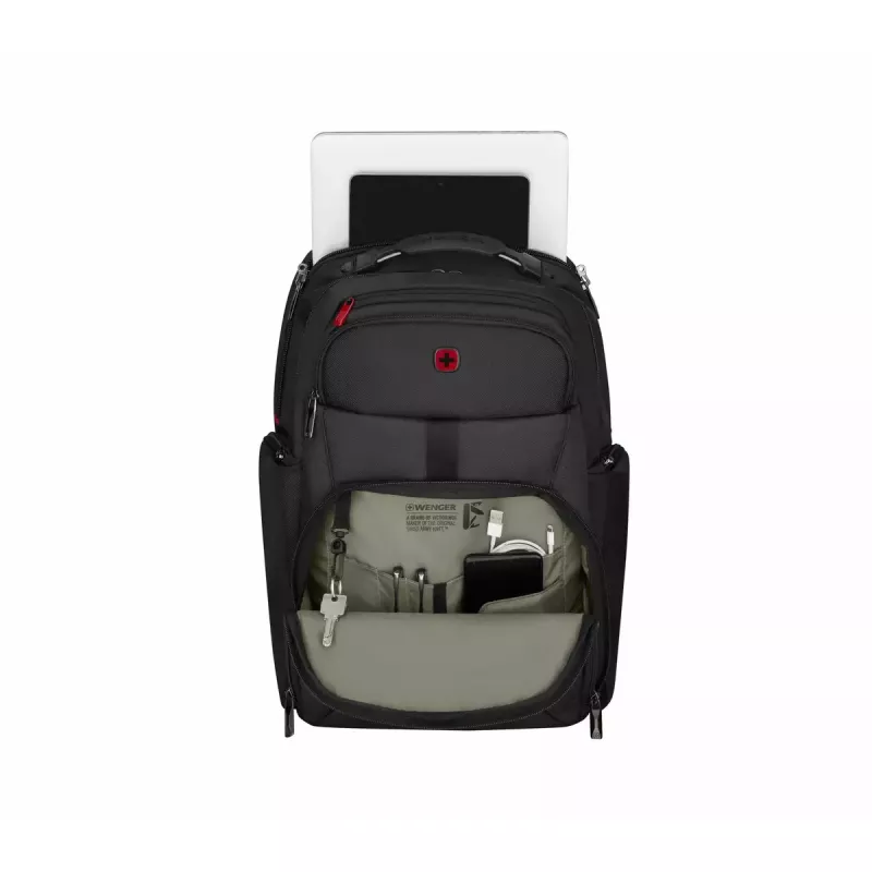Kuprinė Wenger SwissGear Meteor juoda, 17 colių, iš perdirbto PET