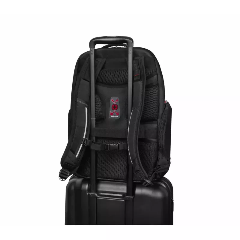 Kuprinė Wenger SwissGear Meteor juoda, 17 colių, iš perdirbto PET