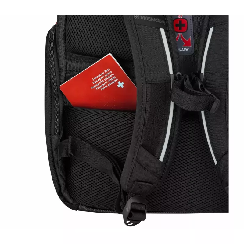 Kuprinė Wenger SwissGear Meteor juoda, 17 colių, iš perdirbto PET