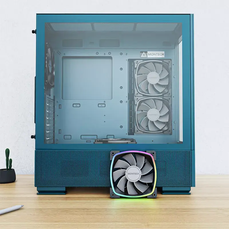 PC korpusas Montech SKY TWO Midi Tower mėlynas